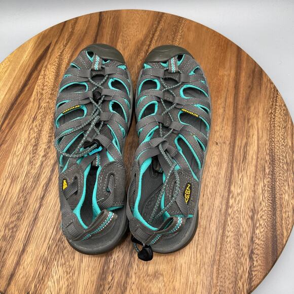 Keen Whisper Sandals Womens Size 8 Gray Blue Casual Water Walking Trail Shoes - Picture 5 of 8